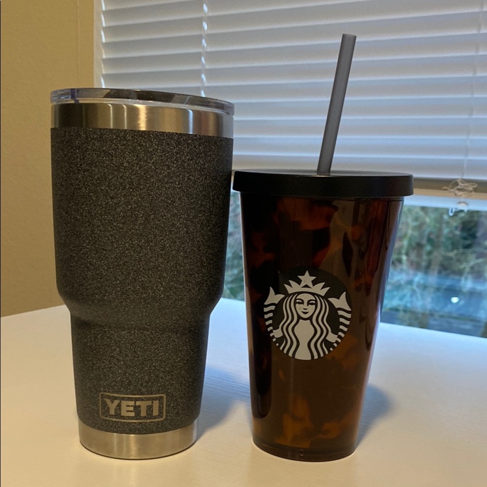 YETI Tumbler and Starbucks Tumbler Set